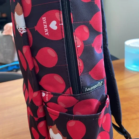 NWT Loungefly “IT” I Love Derry backpack red balloons Pennywise